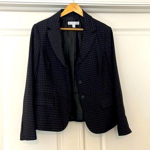 Dark purple and black blazer